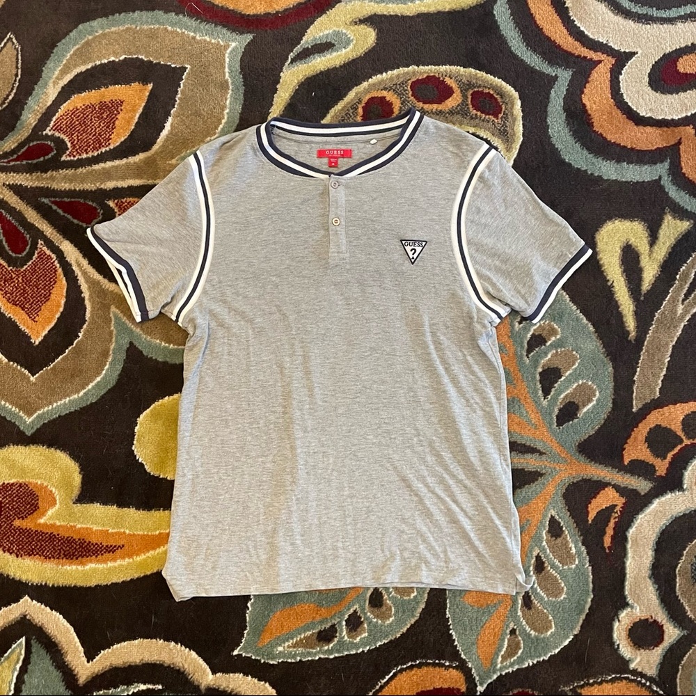 Guess Clue Henley Tee